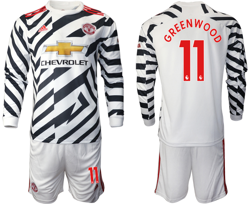 2021 Men Manchester united away long sleeve #11 soccer jerseys->manchester united jersey->Soccer Club Jersey